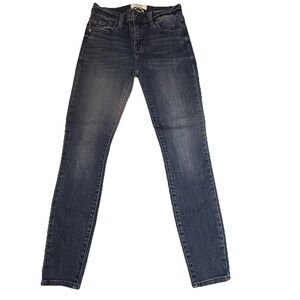 Pistola Revolve Med Wash Mid Rise‎ Jeans Denim Straight Leg Skinny Stretch 27" #